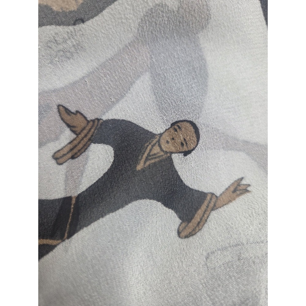 Chinese Silk Scarf‎ Daoyin Chinese Movements Exercises Silk 21x62 Some Flaws - Picture 15 of 15